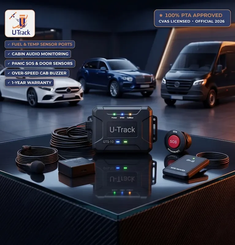Commercial Vehicle Tracker Pakistan - UTrack Executive Plus Advanced Telematics Suite