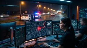 24/7 telematics control room operators tracking and recovering a stolen vehicle using live GPS telemetry in Pakistan.